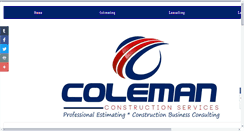 Desktop Screenshot of colemanconstructionservices.com